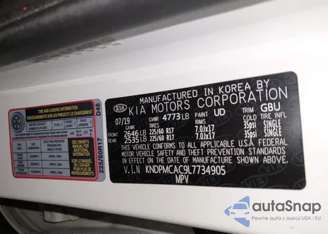 2020 Kia Sportage Lx from USA, damaged, VIN KNDPMCAC9L7734905